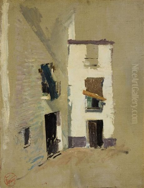 Calle De Granada Oil Painting by Mariano Jose Maria Bernardo Fortuny y Carbo