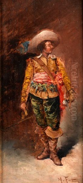 Der Degenfechter Oil Painting by Mariano Jose Maria Bernardo Fortuny y Carbo