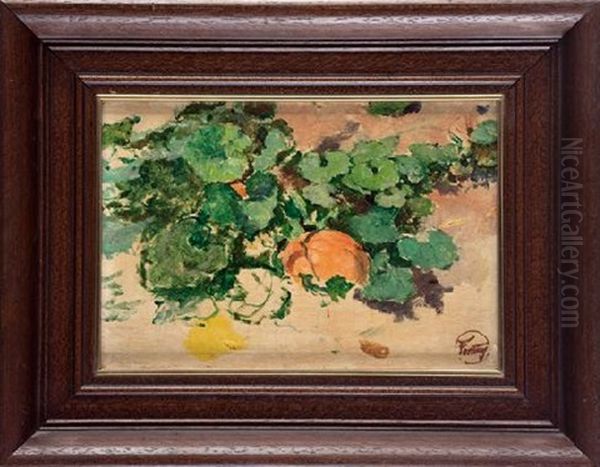 Calabaza (estudio) Oil Painting by Mariano Jose Maria Bernardo Fortuny y Carbo