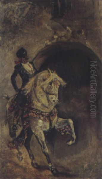 Toreador Auf Einem Schimmel Oil Painting by Mariano Jose Maria Bernardo Fortuny y Carbo