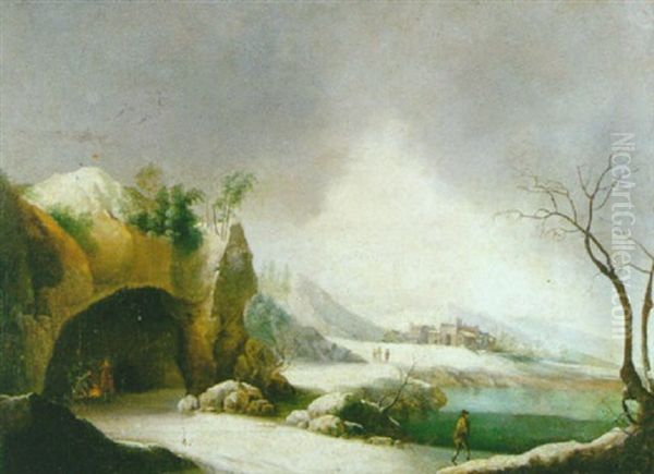 Paisaje Nevado Oil Painting by Francesco Foschi