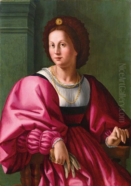 Portrait Of A Lady Oil Painting by Pier Francesco Di Jacopo Foschi