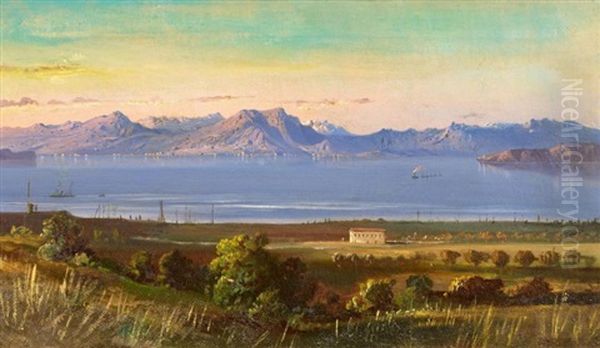 Am Gardasee Oil Painting by Harald Frederick Foss