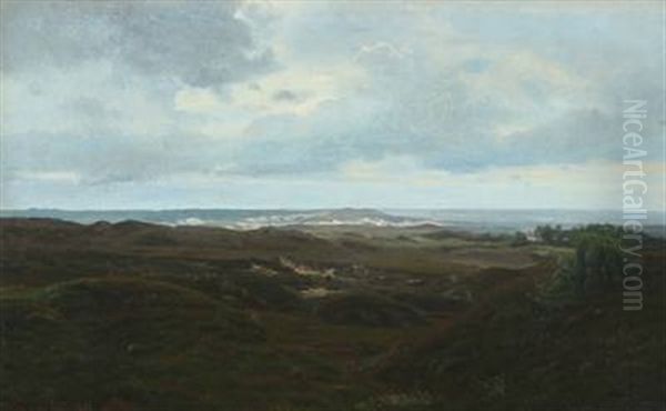 Coastal Scenery At Svinklov Oil Painting by Harald Frederick Foss