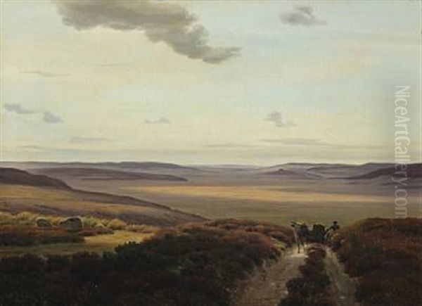 Heath Landscape Oil Painting by Harald Frederick Foss