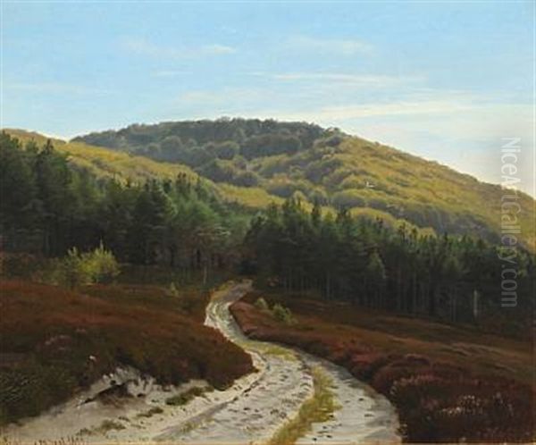 Rolling Landscape Oil Painting by Harald Frederick Foss