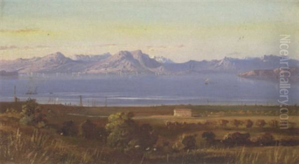 Udsigt Over Middelhavet Oil Painting by Harald Frederick Foss