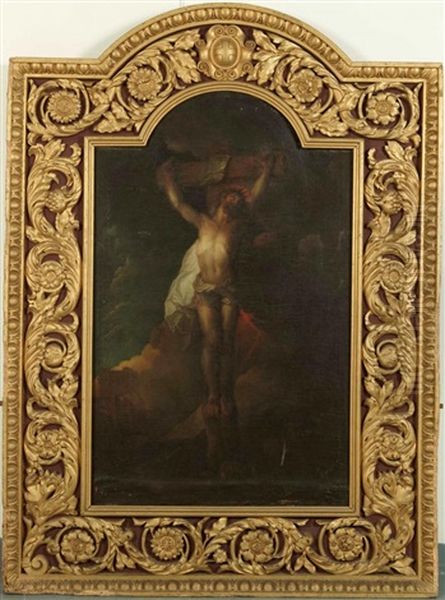 Le Christ En Croix Oil Painting by Charles de La Fosse