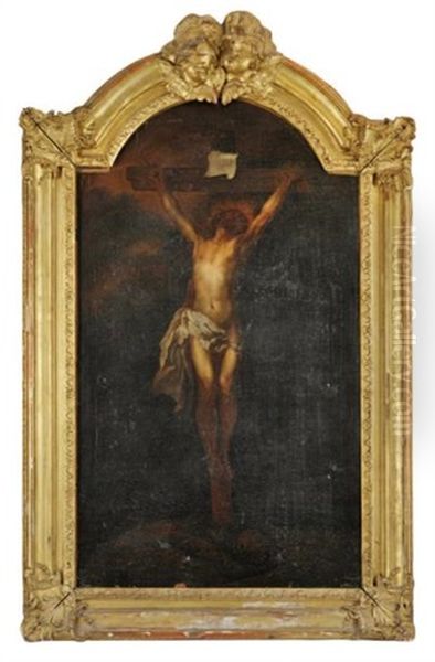 Le Christ En Croix Oil Painting by Charles de La Fosse