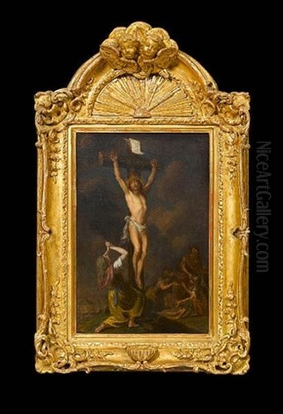 The Crucifixion Oil Painting by Charles de La Fosse