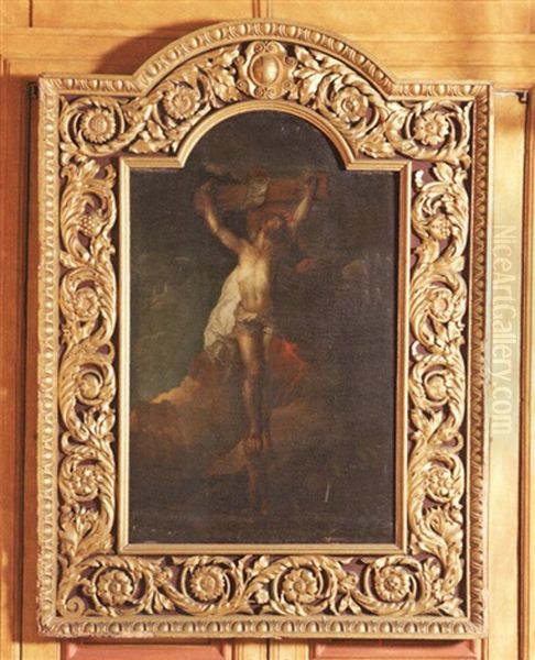 Le Christ Sur Sa Croix Oil Painting by Charles de La Fosse