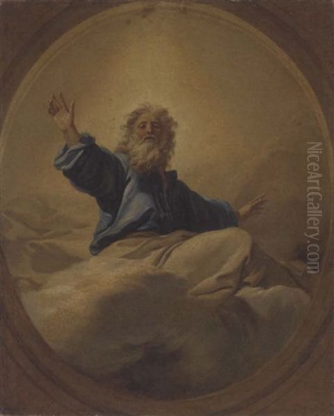 God The Father Oil Painting by Charles de La Fosse