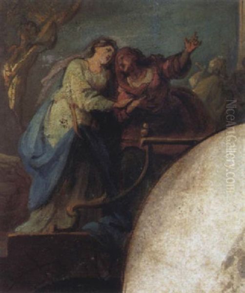 La Visitation Oil Painting by Charles de La Fosse