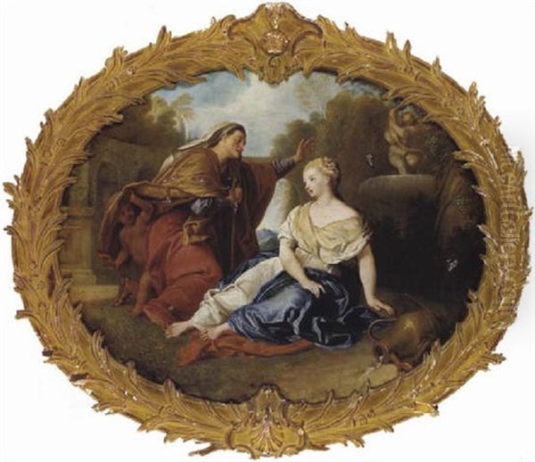 Vertumnus Und Pomona Oil Painting by Charles de La Fosse