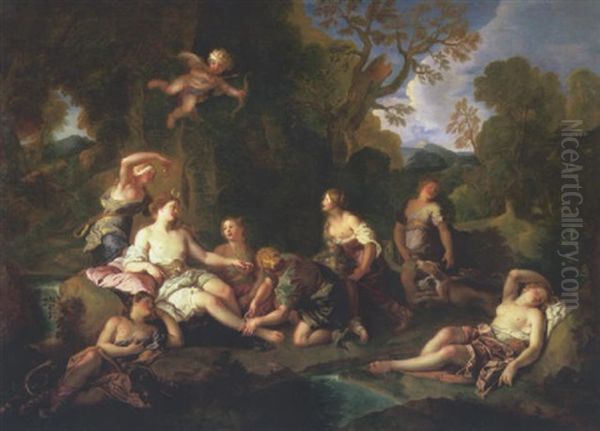 Le Repos De Diane by Charles de La Fosse