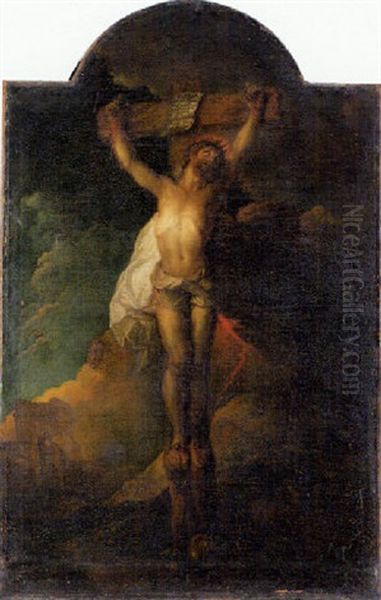 Crucifixion Oil Painting by Charles de La Fosse