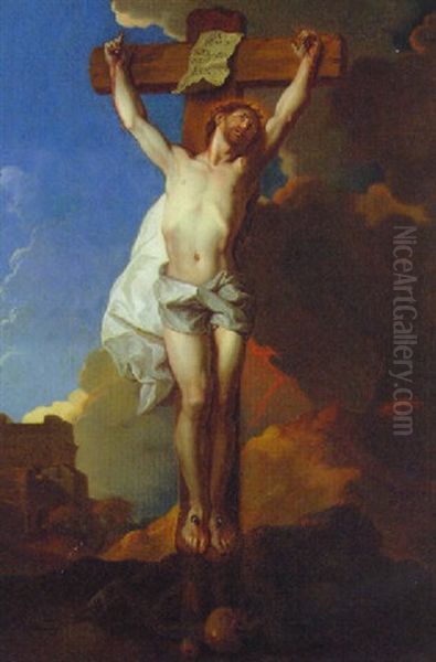 The Crucifixion Oil Painting by Charles de La Fosse