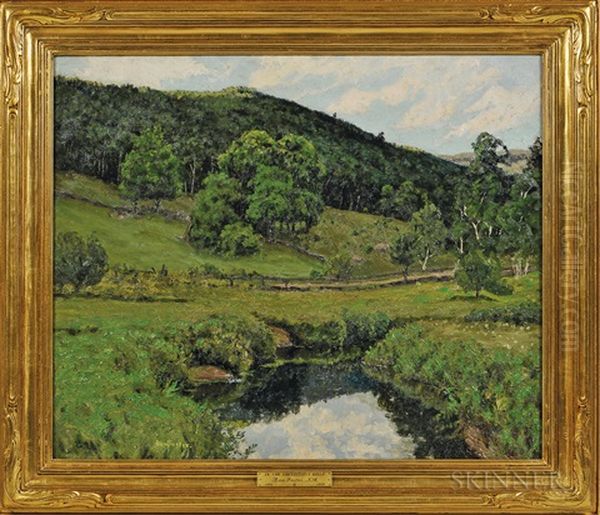 In The Connecticut Hills Oil Painting by Ben Foster