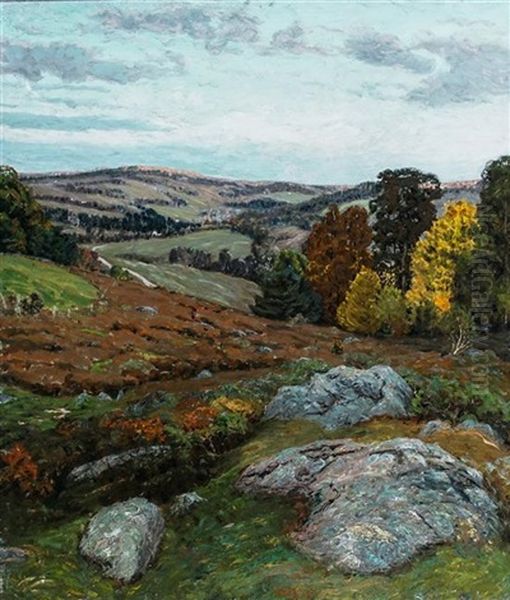 Autumn Landscape Oil Painting by Ben Foster