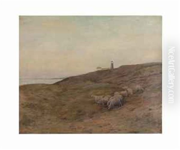 Sheep At Pasture Oil Painting by Ben Foster