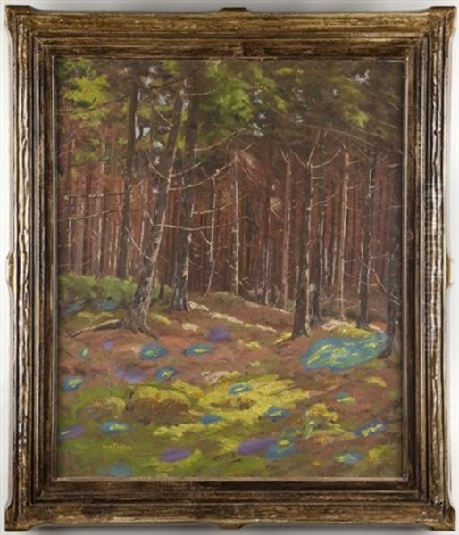 Forest Interior Oil Painting by Ben Foster