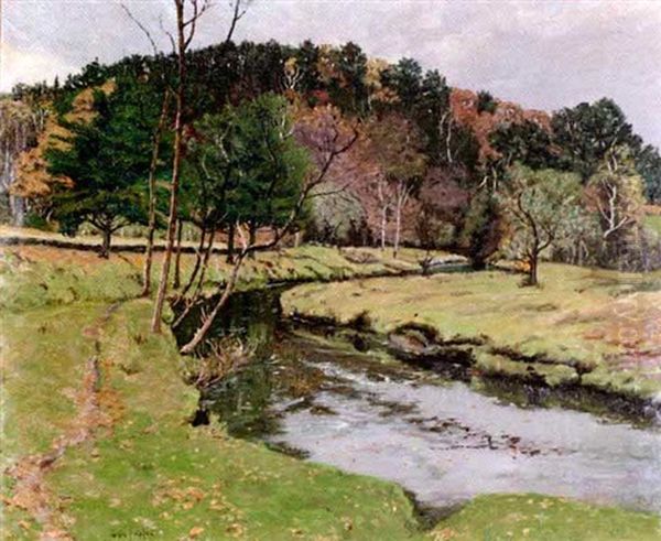 On The Riverbank Oil Painting by Ben Foster