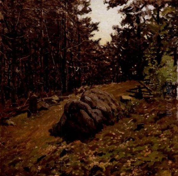 Rocky Hill Oil Painting by Ben Foster