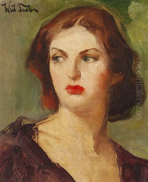 Mrs. Carradine Oil Painting by William Frederick Foster