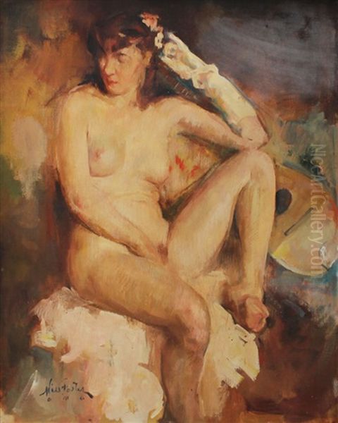 Female Nude Oil Painting by William Frederick Foster