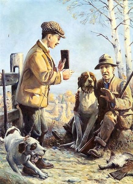 Happening Upon The Hunter Oil Painting by William Harnden Foster