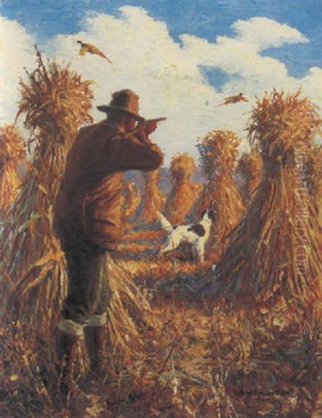 Flushed Oil Painting by William Harnden Foster