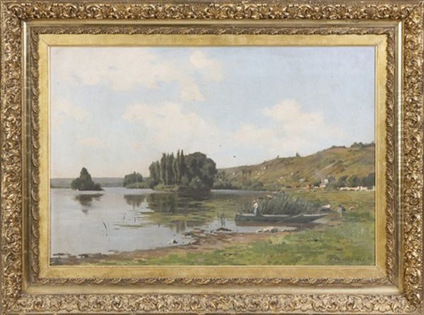 Bois De Vetheuil Oil Painting by Emile-Louis Foubert