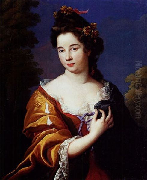 Portrait D'une Dame De Qualite Oil Painting by Nicolas Fouche