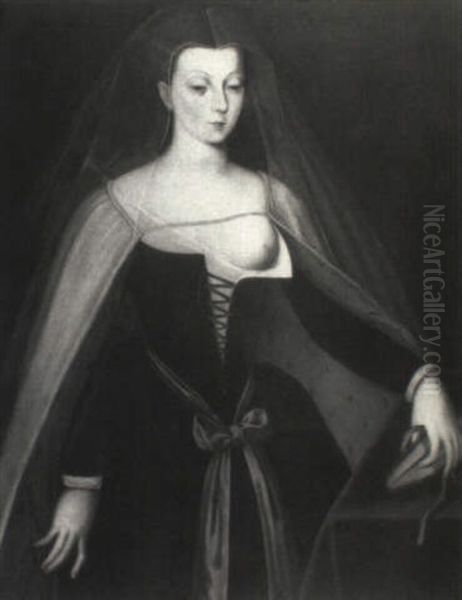 Agnes Sorel Oil Painting by Jean Fouquet