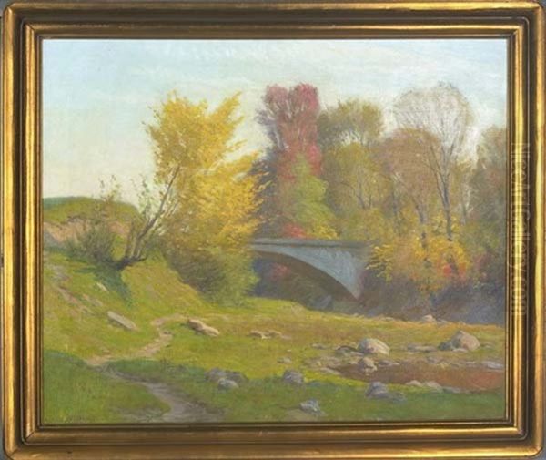 October At Folsomdale Oil Painting by Alexis Jean Fournier