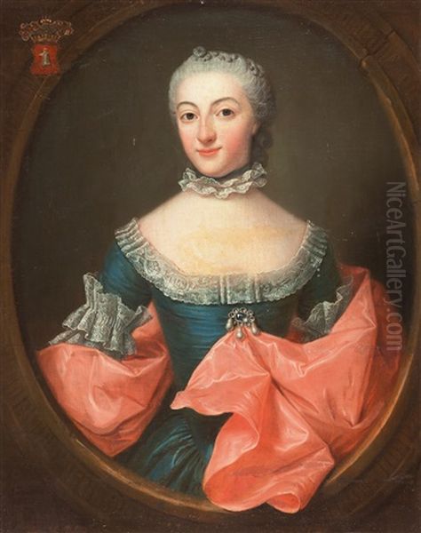 Bildnis Von Margaretha Cornelia Van De Poll (1726 -1798) Oil Painting by Jean Fournier