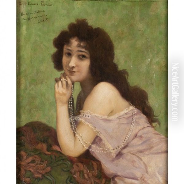 Portrait De La Belle Otero Oil Painting by Louis Edouard Paul Fournier