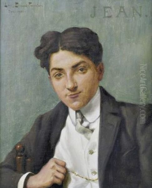 Portrait De Jeune Homme Oil Painting by Louis Edouard Paul Fournier