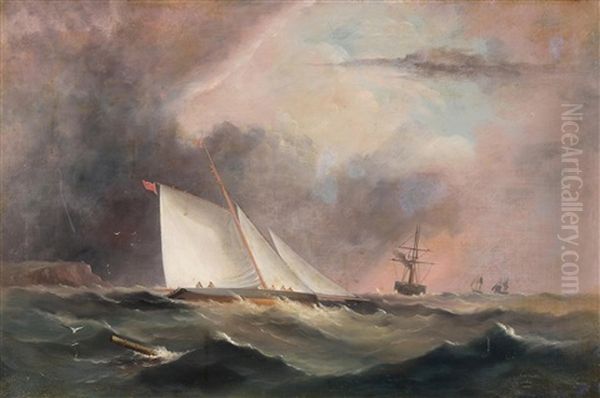 Marine Oil Painting by Arthur Wellington Fowles