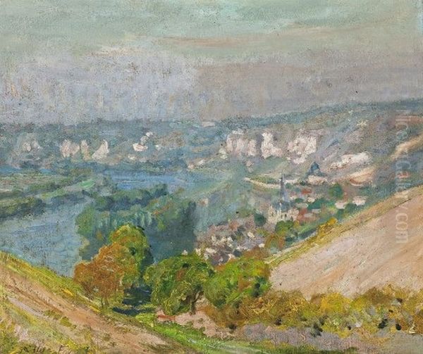 Les Andelys On The Seine Oil Painting by Emanuel Phillips Fox