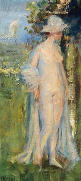 Nude Oil Painting by Emanuel Phillips Fox