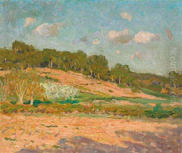 Hillside, France Oil Painting by Emanuel Phillips Fox