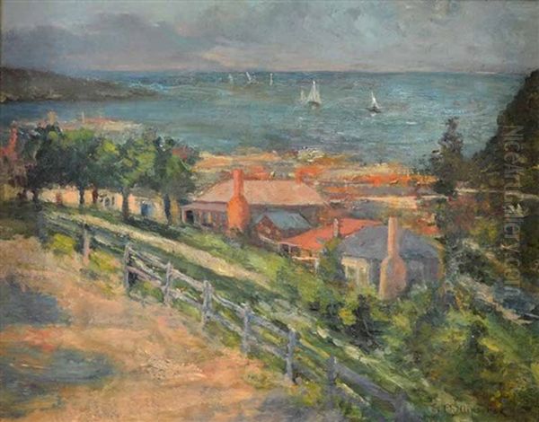 Coastal Scene Oil Painting by Emanuel Phillips Fox