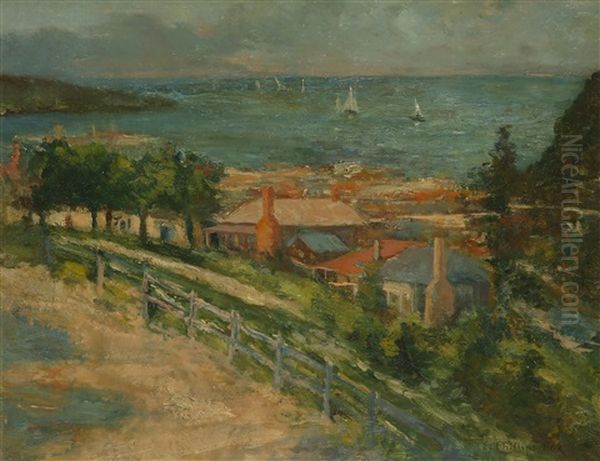 Coastal Scene Oil Painting by Emanuel Phillips Fox