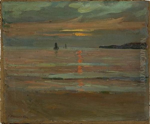 Evening, Sandringham Oil Painting by Emanuel Phillips Fox