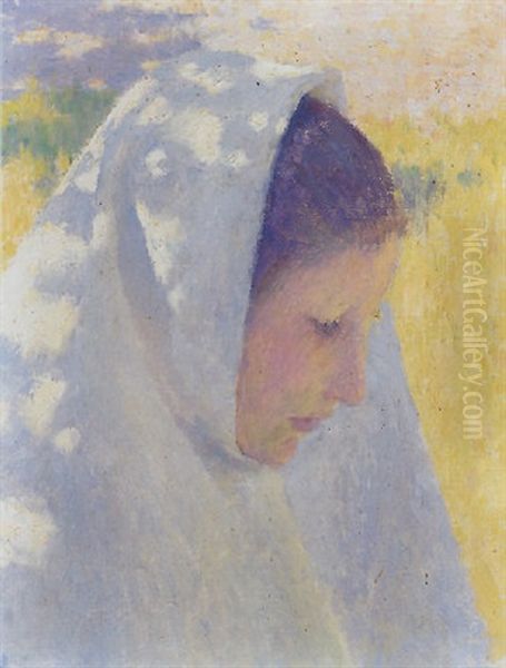 Peasant Girl (the Communicant) Oil Painting by Emanuel Phillips Fox