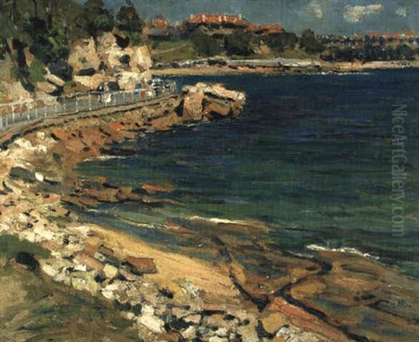 From Fairy Bower, Manly Oil Painting by Emanuel Phillips Fox