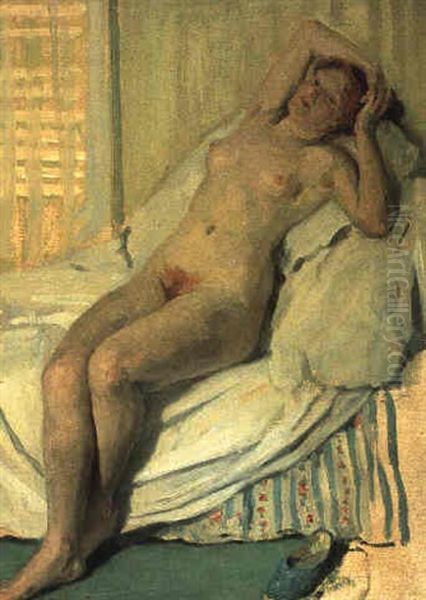 Le Repos (resting) Oil Painting by Emanuel Phillips Fox