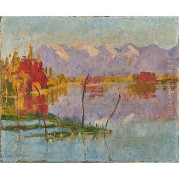 Untitled (landscape) Oil Painting by Ethel Carrick Fox