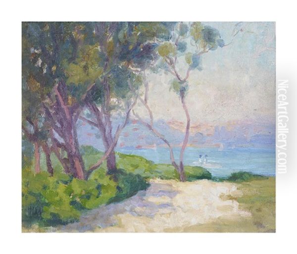 Rose Bay, Sydney Harbour, C.1915 Oil Painting by Ethel Carrick Fox